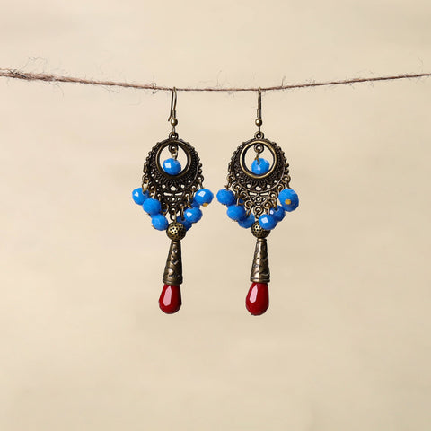 Blue - handmade beaded earrings 83 - handcrafted