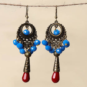 Blue - handmade beaded earrings 83 - handcrafted