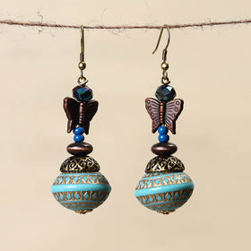 Blue - handmade beaded earrings 96 - handcrafted
