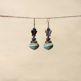 Blue - handmade beaded earrings 96 - handcrafted