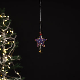 Handmade christmas ornament star hanging 24 - handcrafted