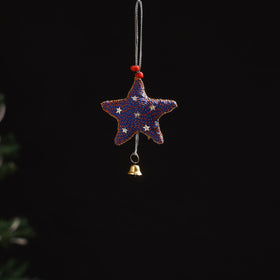 Handmade christmas ornament star hanging 24 - handcrafted