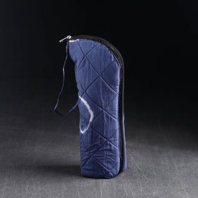 Blue Handmade Cotton 1L Water Bottle Cover