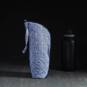  Blue Handmade Cotton 1L Water Bottle Cover