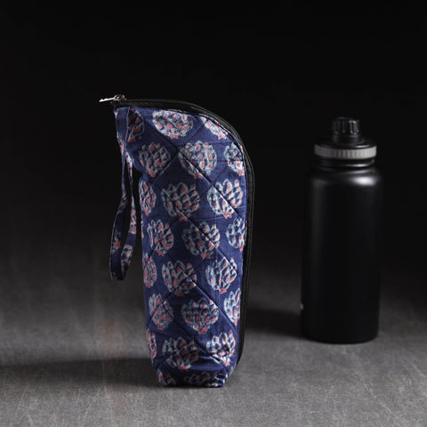  Blue Handmade Cotton 1L Water Bottle Cover