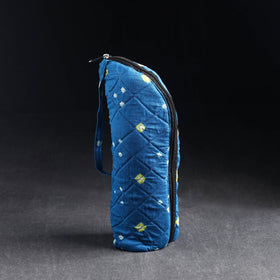 Blue Handmade Cotton 1L Water Bottle Cover