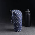 Blue Handmade Cotton 1L Water Bottle Cover