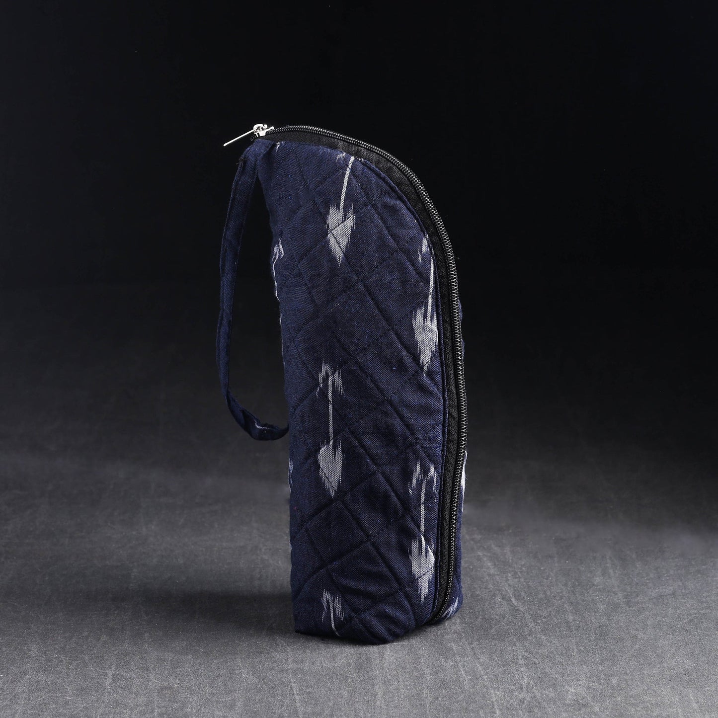 Blue Handmade Cotton 1L Water Bottle Cover