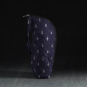 Blue Handmade Cotton 1L Water Bottle Cover