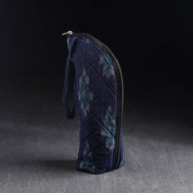 Blue Handmade Cotton 1L Water Bottle Cover