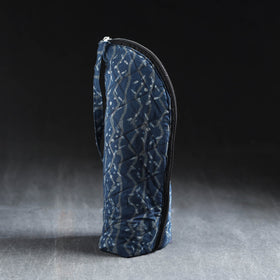 Blue Handmade Cotton 1L Water Bottle Cover