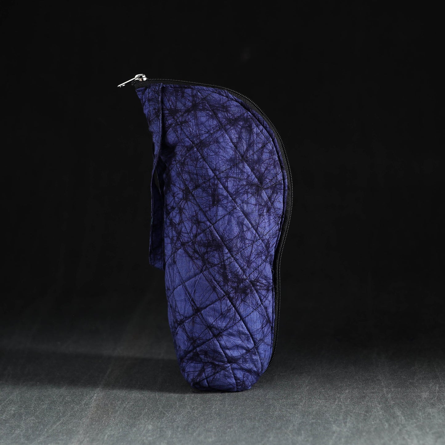 Blue Handmade Cotton 1L Water Bottle Cover