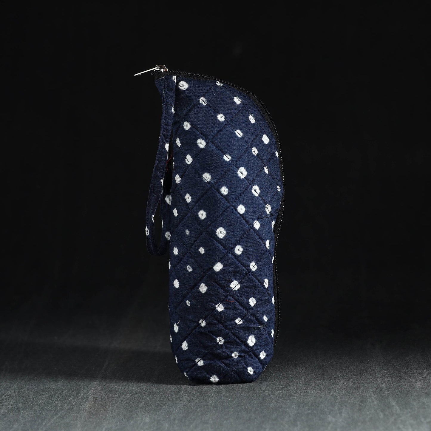 Blue Handmade Cotton 1L Water Bottle Cover