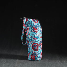  Blue Handmade Cotton 1L Water Bottle Cover