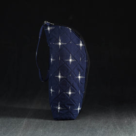 Blue Handmade Cotton 1L Water Bottle Cover