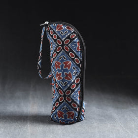 Blue Handmade Cotton 1L Water Bottle Cover