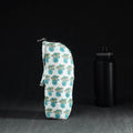 Blue Handmade Cotton 1L Water Bottle Cover
