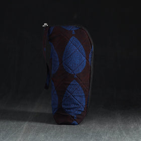 Blue Handmade Cotton 1L Water Bottle Cover