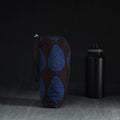 Blue Handmade Cotton 1L Water Bottle Cover