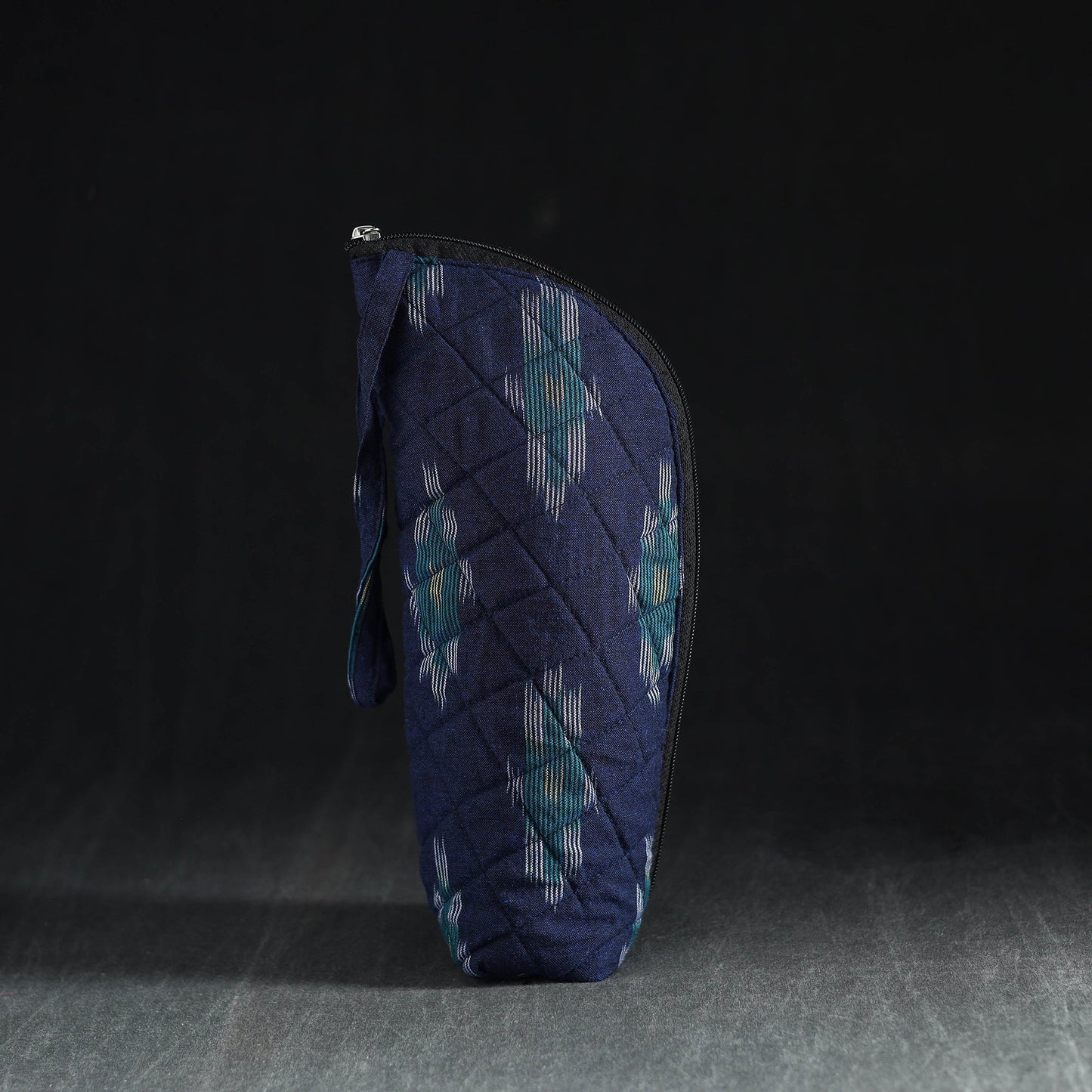 Blue Handmade Cotton 1L Water Bottle Cover