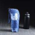 Blue Handmade Cotton 1L Water Bottle Cover