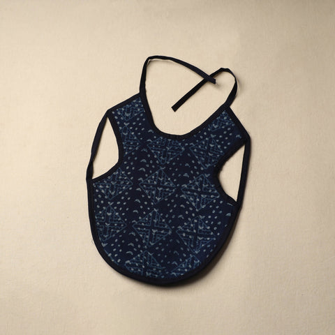 Blue Handmade Cotton Baby Bib