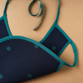Buy Blue Handmade Cotton Baby Bib