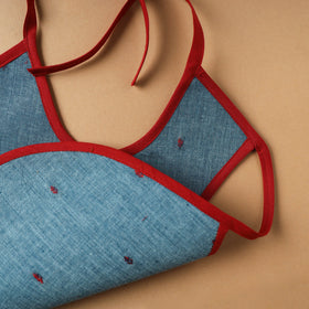 Buy Blue Handmade Cotton Baby Bib