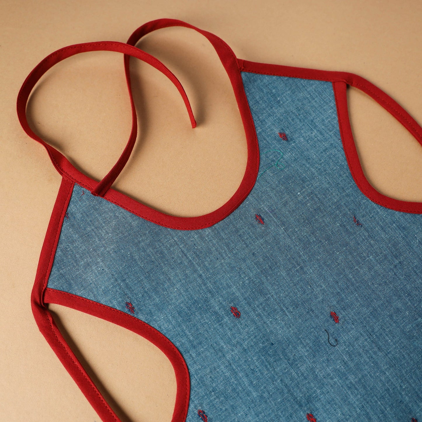 Buy Blue Handmade Cotton Baby Bib