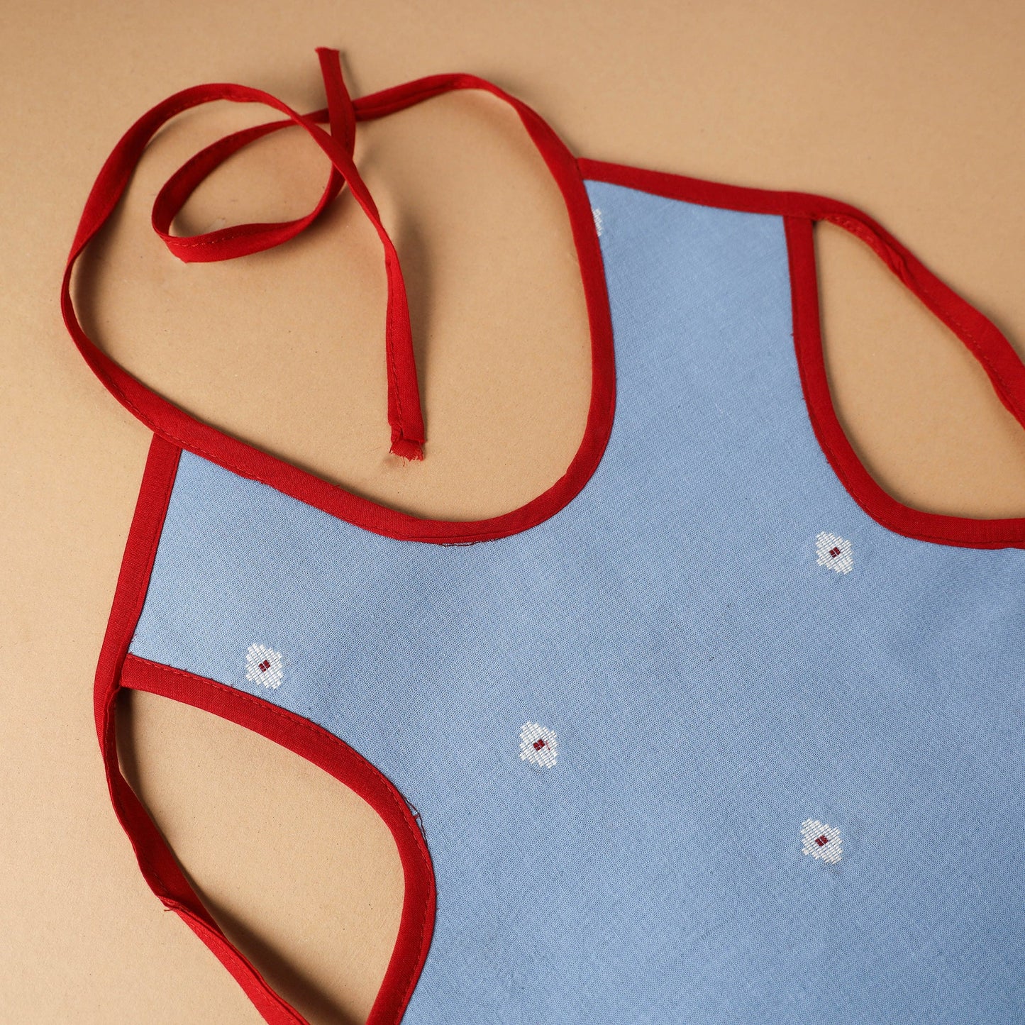 Buy Blue Handmade Cotton Baby Bib