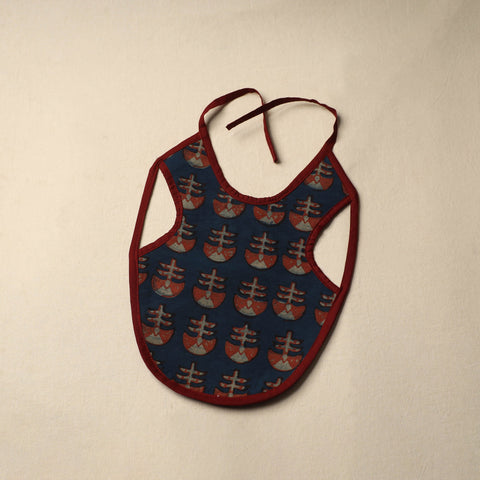 Blue Handmade Cotton Baby Bib