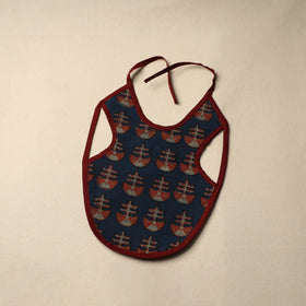 Blue Handmade Cotton Baby Bib