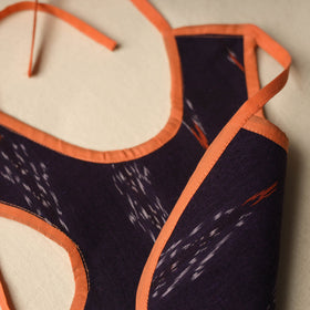 Blue Handmade Cotton Baby Bib