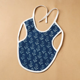 Blue Handmade Cotton Baby Bib