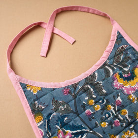 Blue Handmade Cotton Baby Bib