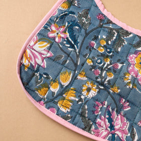 Blue Handmade Cotton Baby Bib