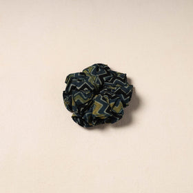 blue Handmade Cotton Elastic Rubber Band/Scrunchie