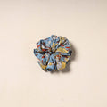 Blue Handmade Cotton Elastic Rubber Band/Scrunchie