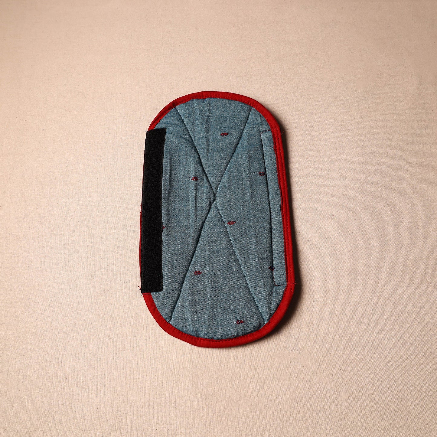 Buy Handmade Cotton Blue Fridge Handle Cover