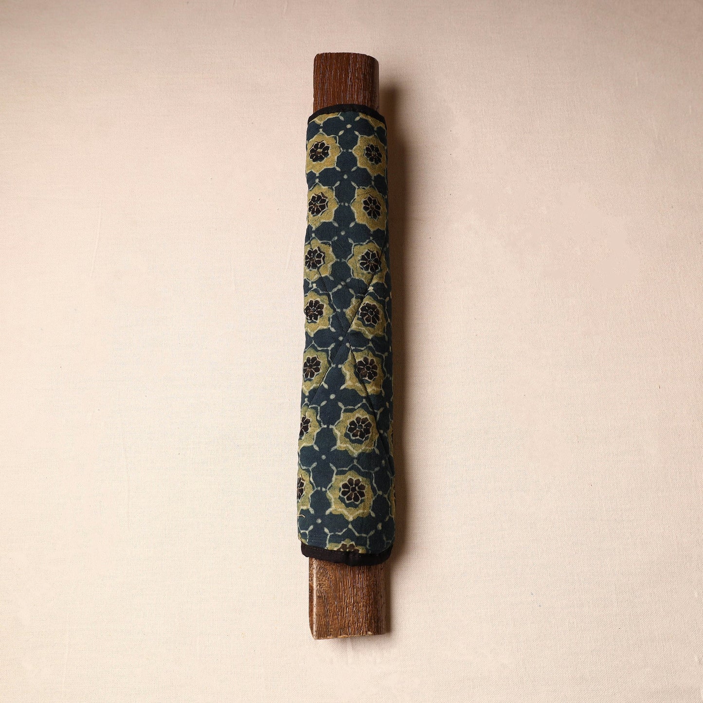 Blue - handmade cotton fridge handle cover 05 - handcrafted