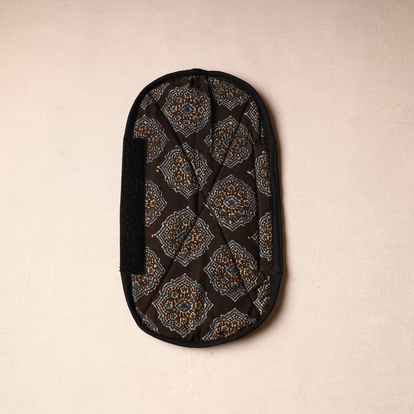 Blue - handmade cotton fridge handle cover 05 - handcrafted