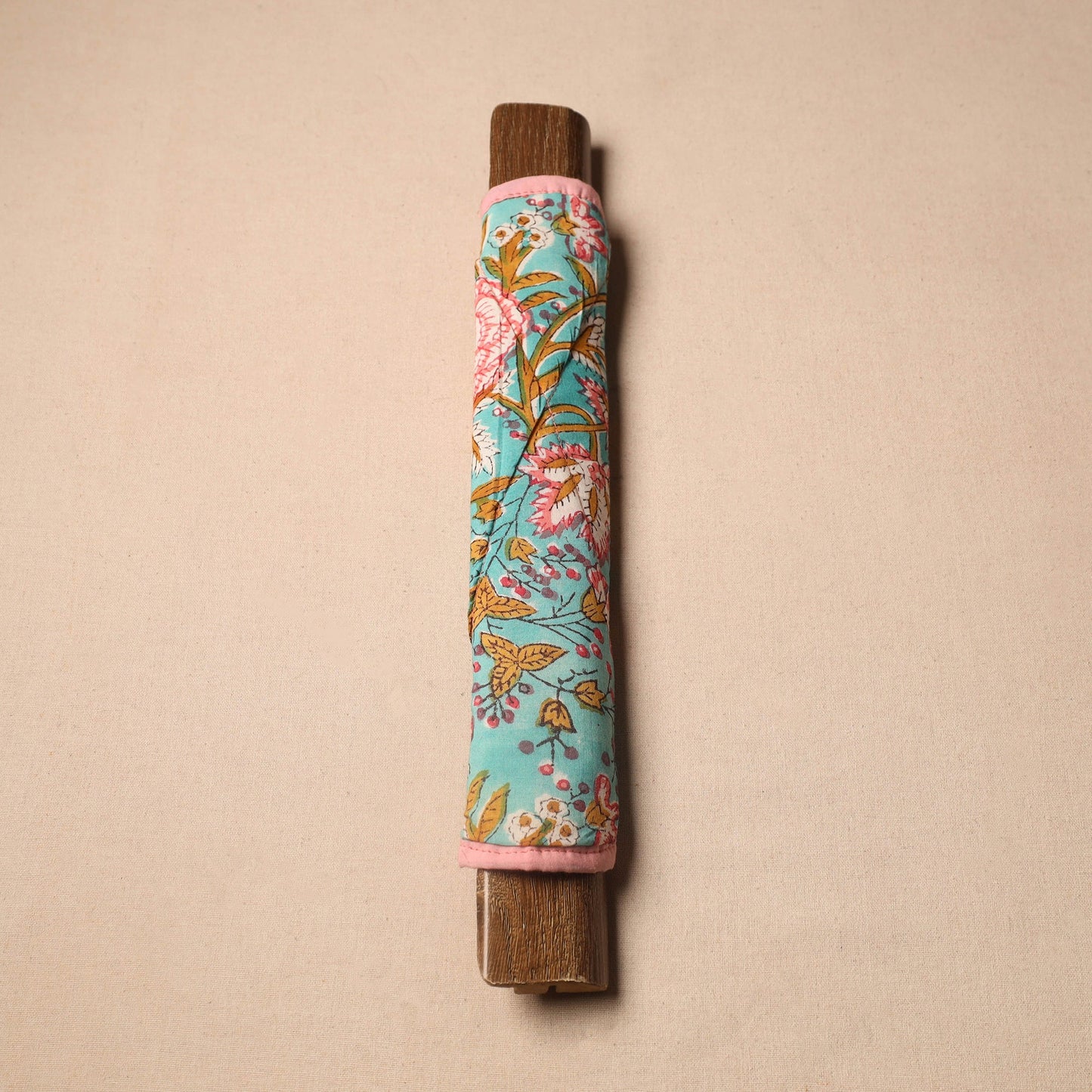 Buy Handmade Cotton Blue Fridge Handle Cover