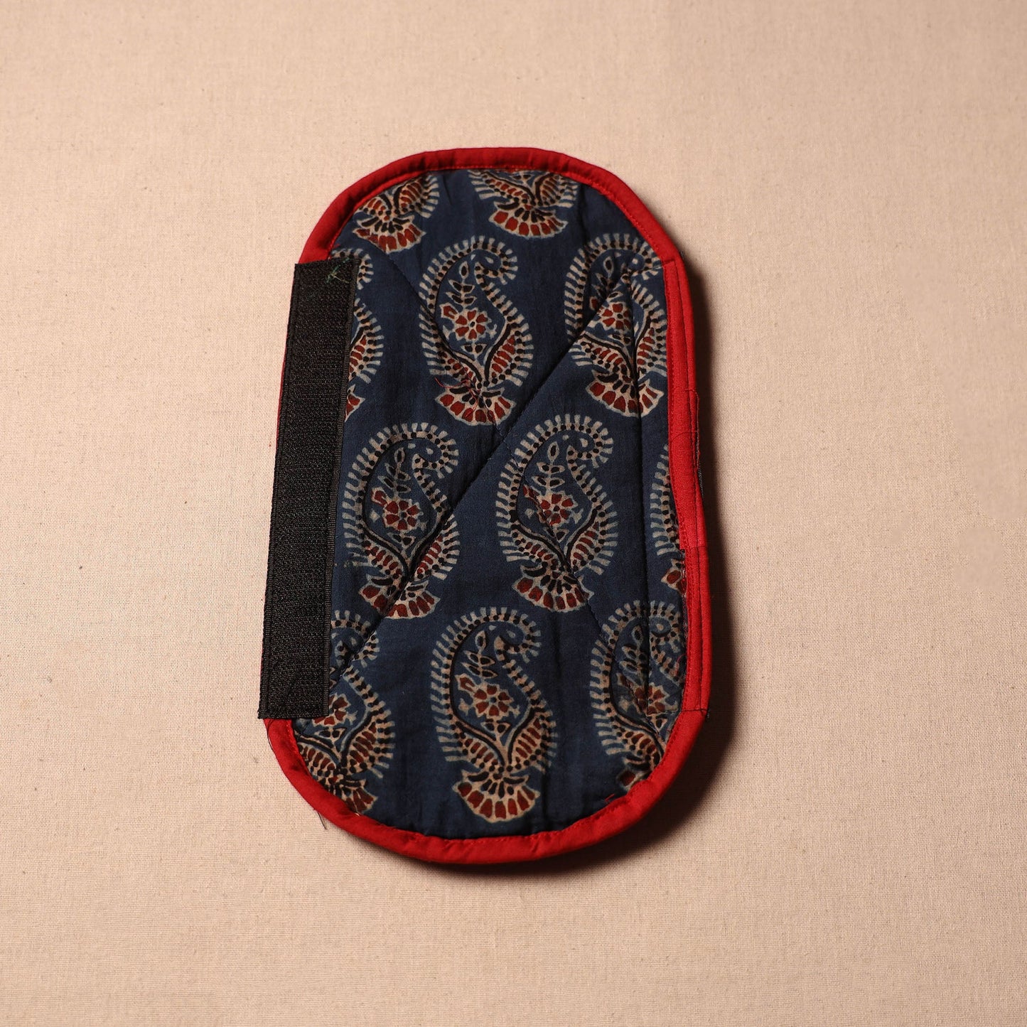 Buy Handmade Cotton Blue Fridge Handle Cover 164