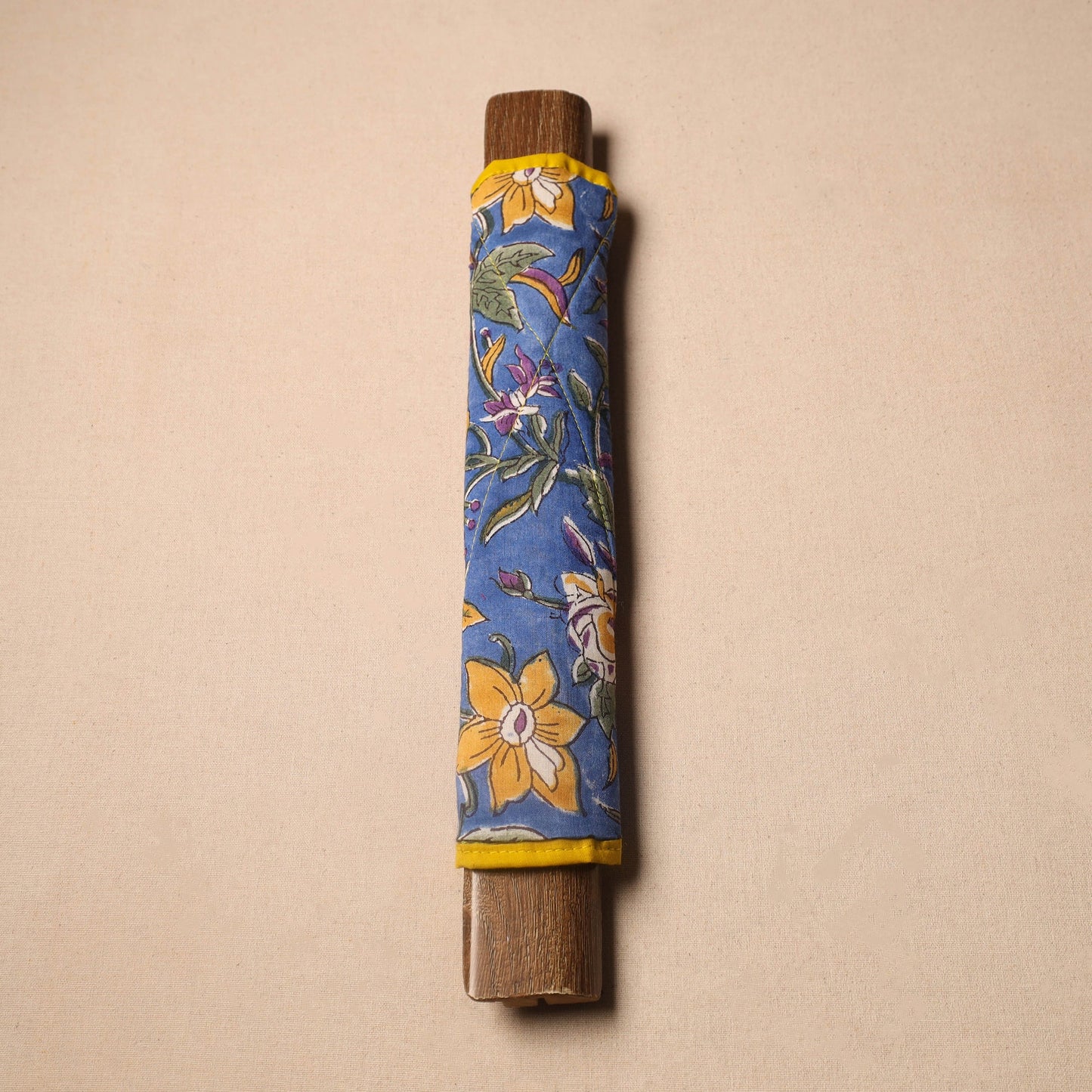 Buy Blue Handmade Cotton Fridge Handle Cover