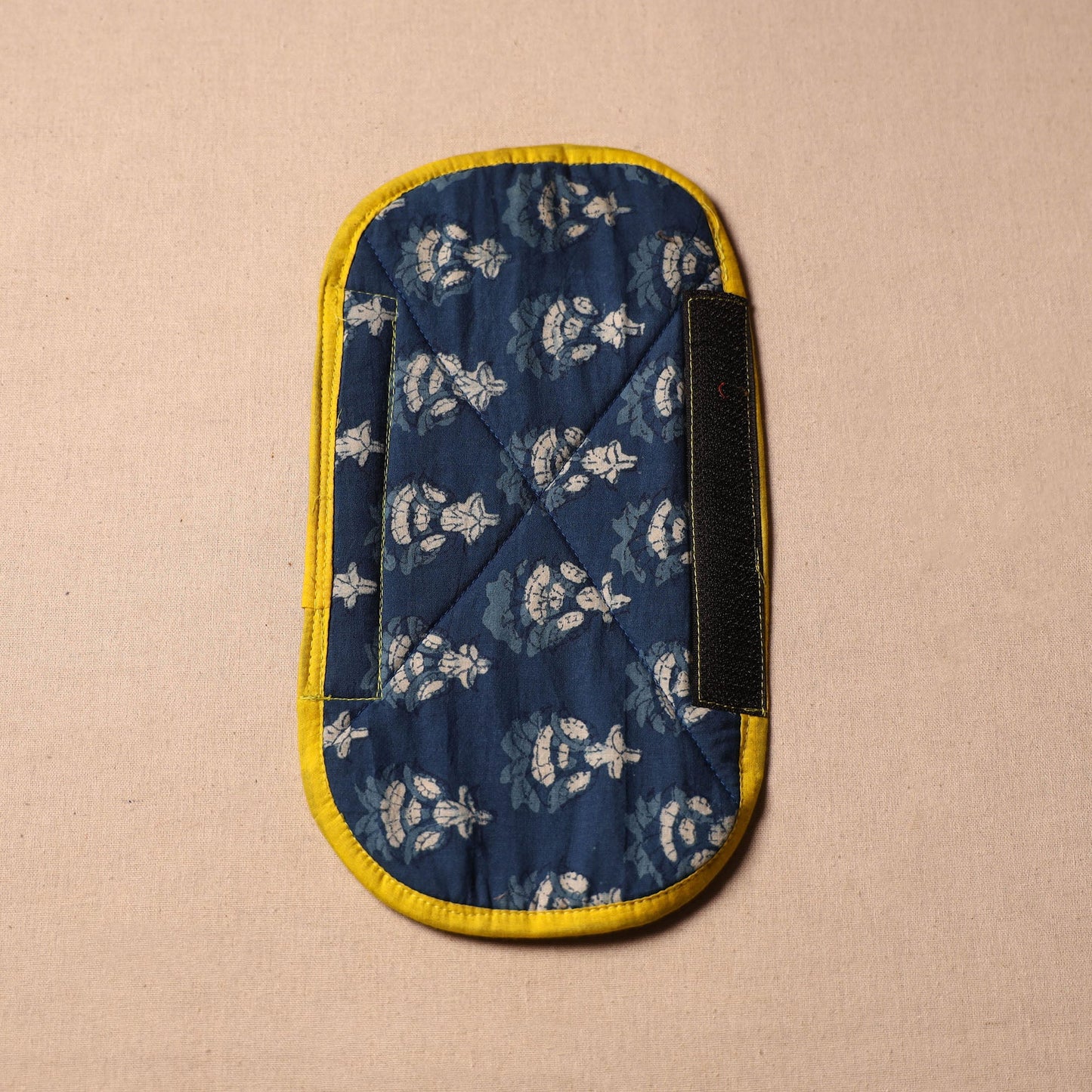 Buy Handmade Cotton Blue Fridge Handle Cover