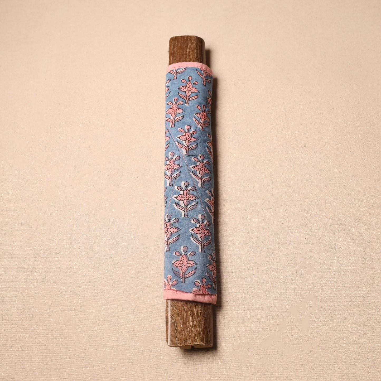 Buy Handmade Cotton Blue Fridge Handle Cover