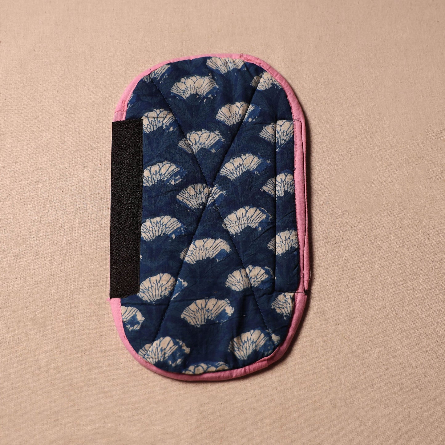 Buy Handmade Cotton Blue Fridge Handle Cover 214