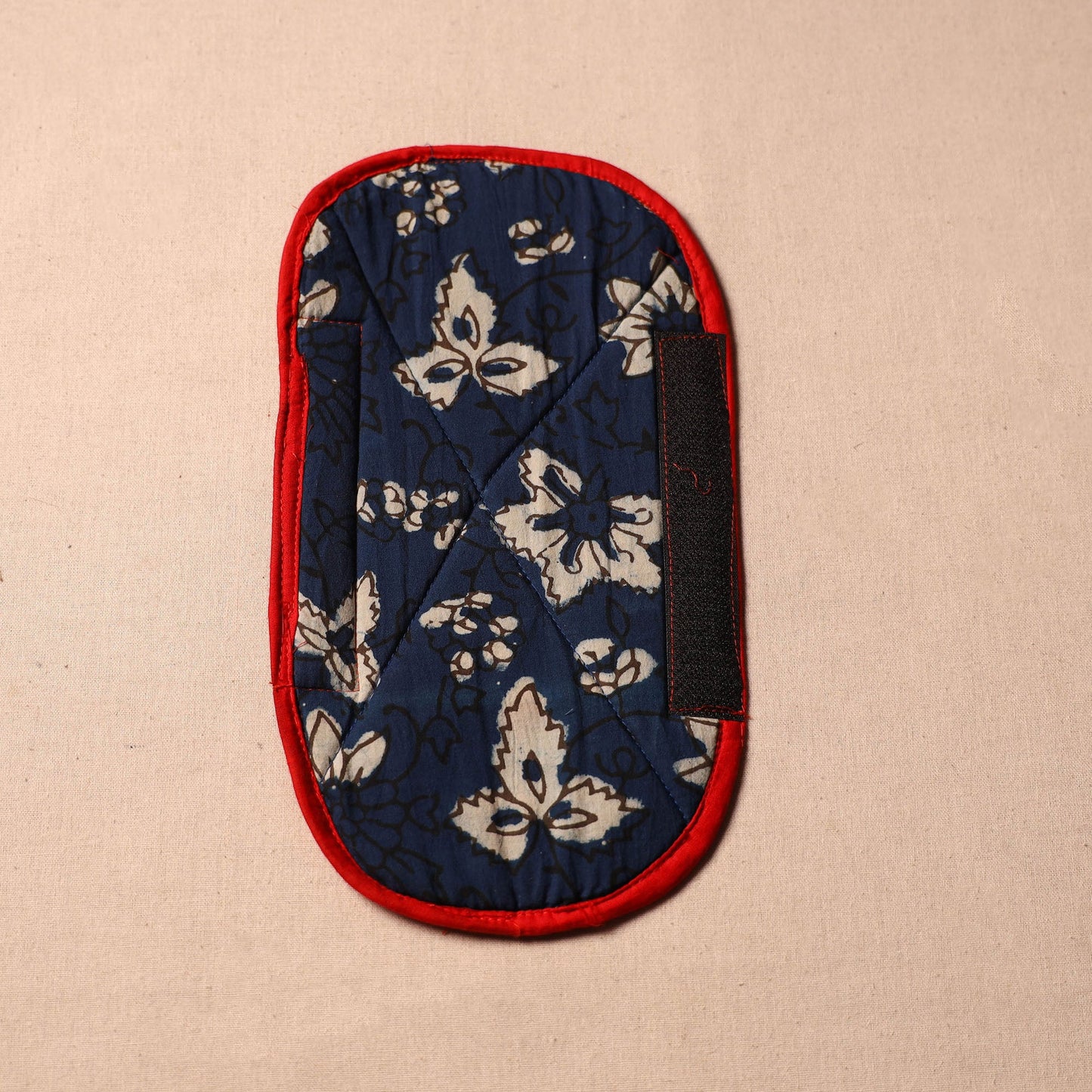 Buy Handmade Cotton Blue Fridge Handle Cover 217