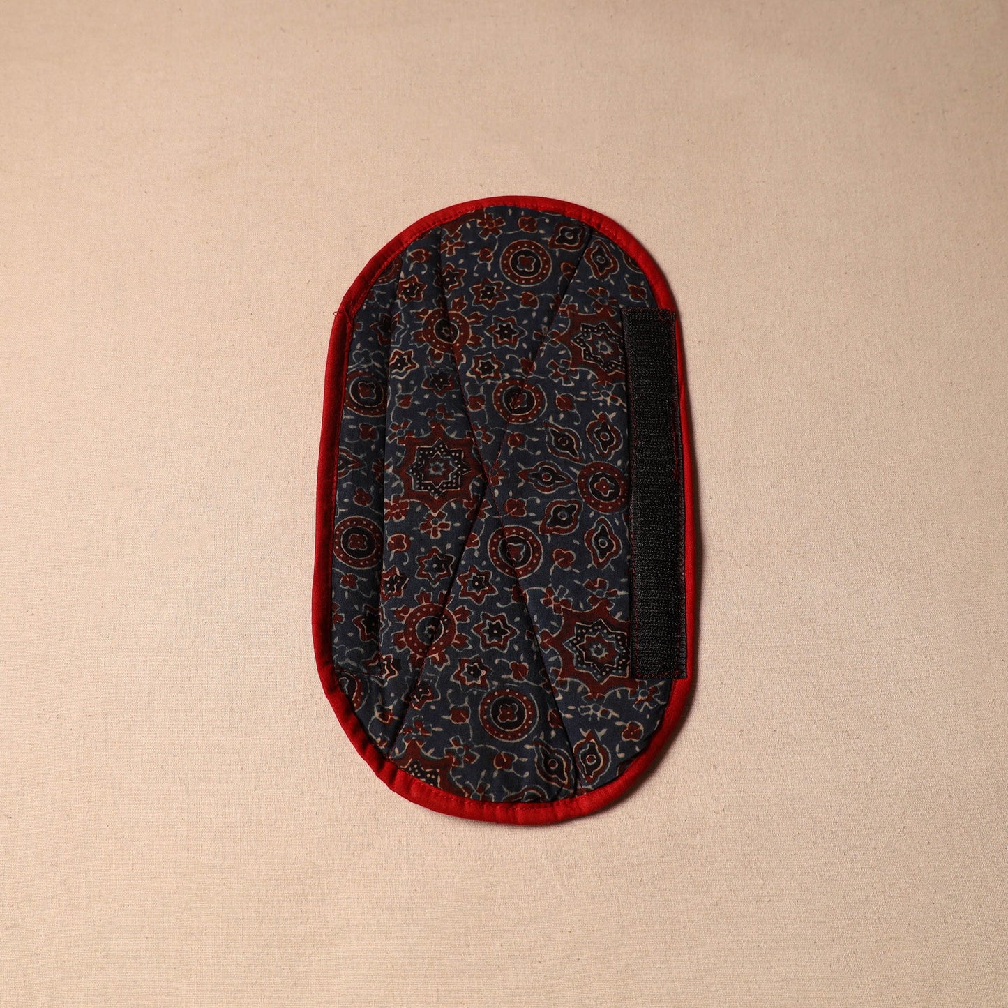 Blue - handmade cotton fridge handle cover 31 - handcrafted