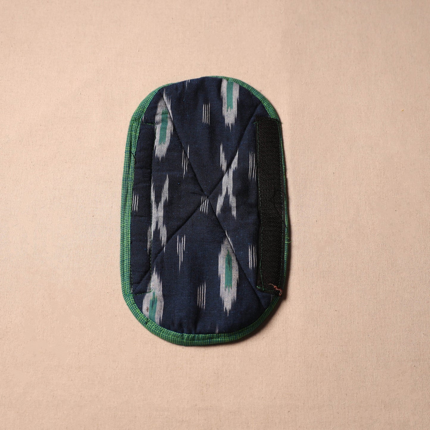 Buy Handmade Cotton Blue Fridge Handle Cover 01